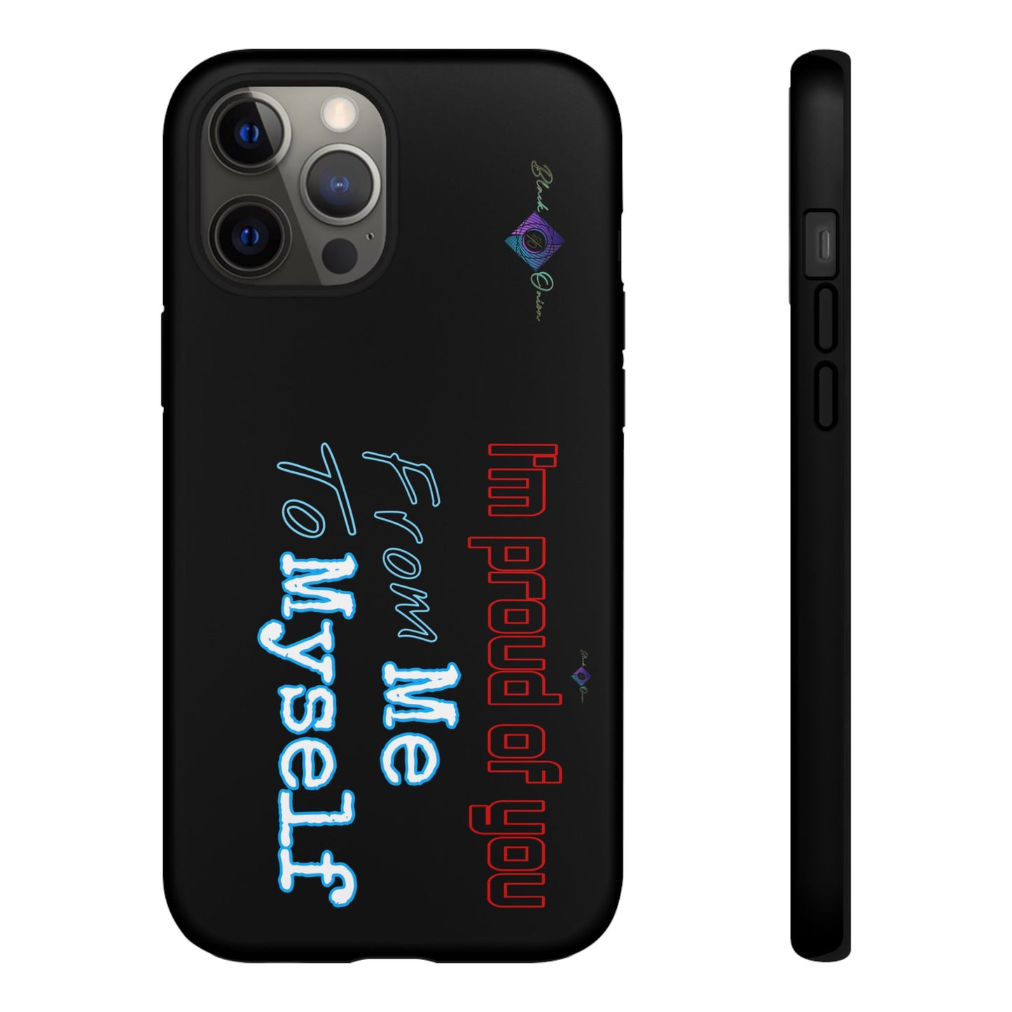 BlackOnion Brand New Phone Case - with Motivational Workout Motif’I’m proud of you ‘💪🔥🫵