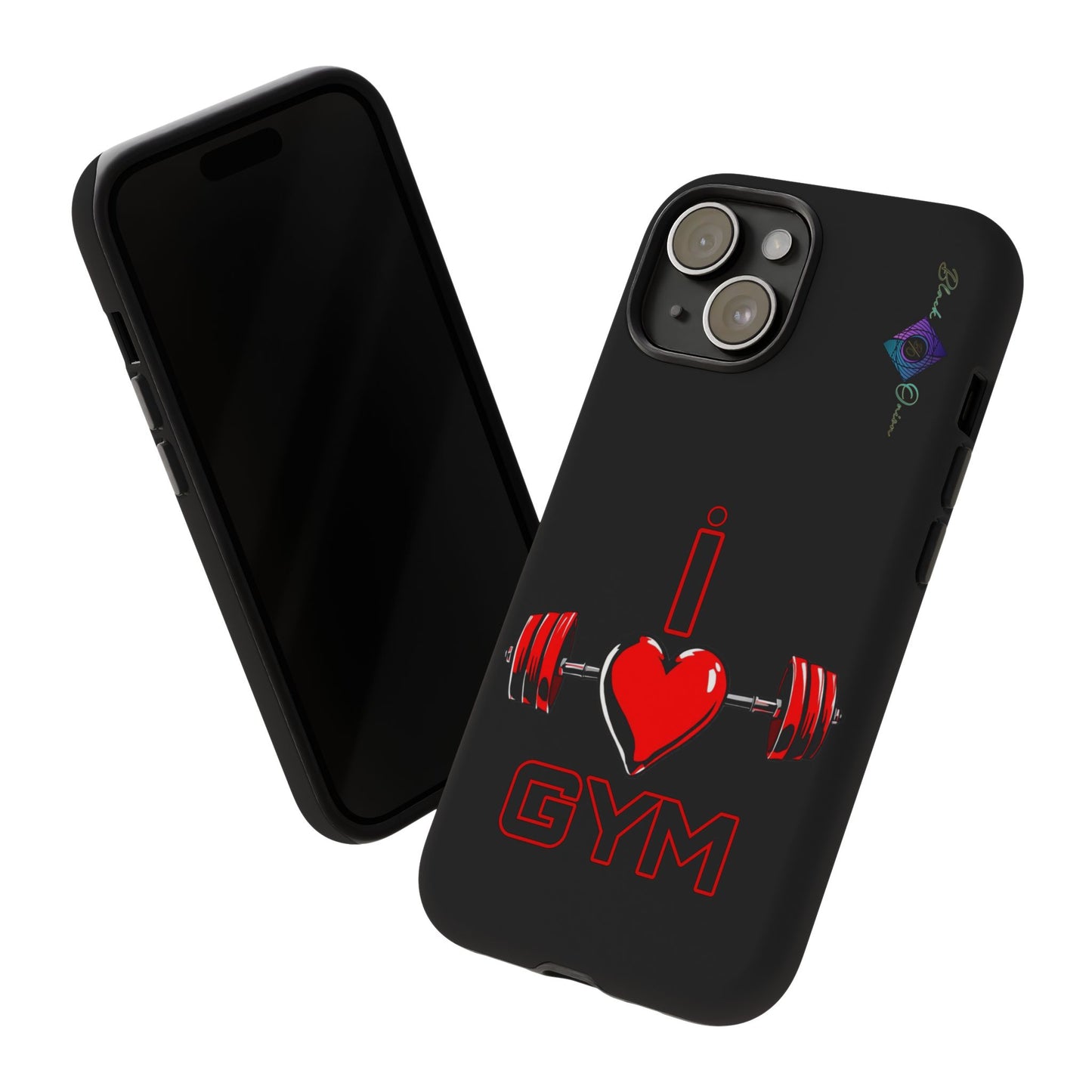 BlackOnion Brand New Phone Case - with Motivational Workout Motif’I Love Gym ‘💪🔥🫵
