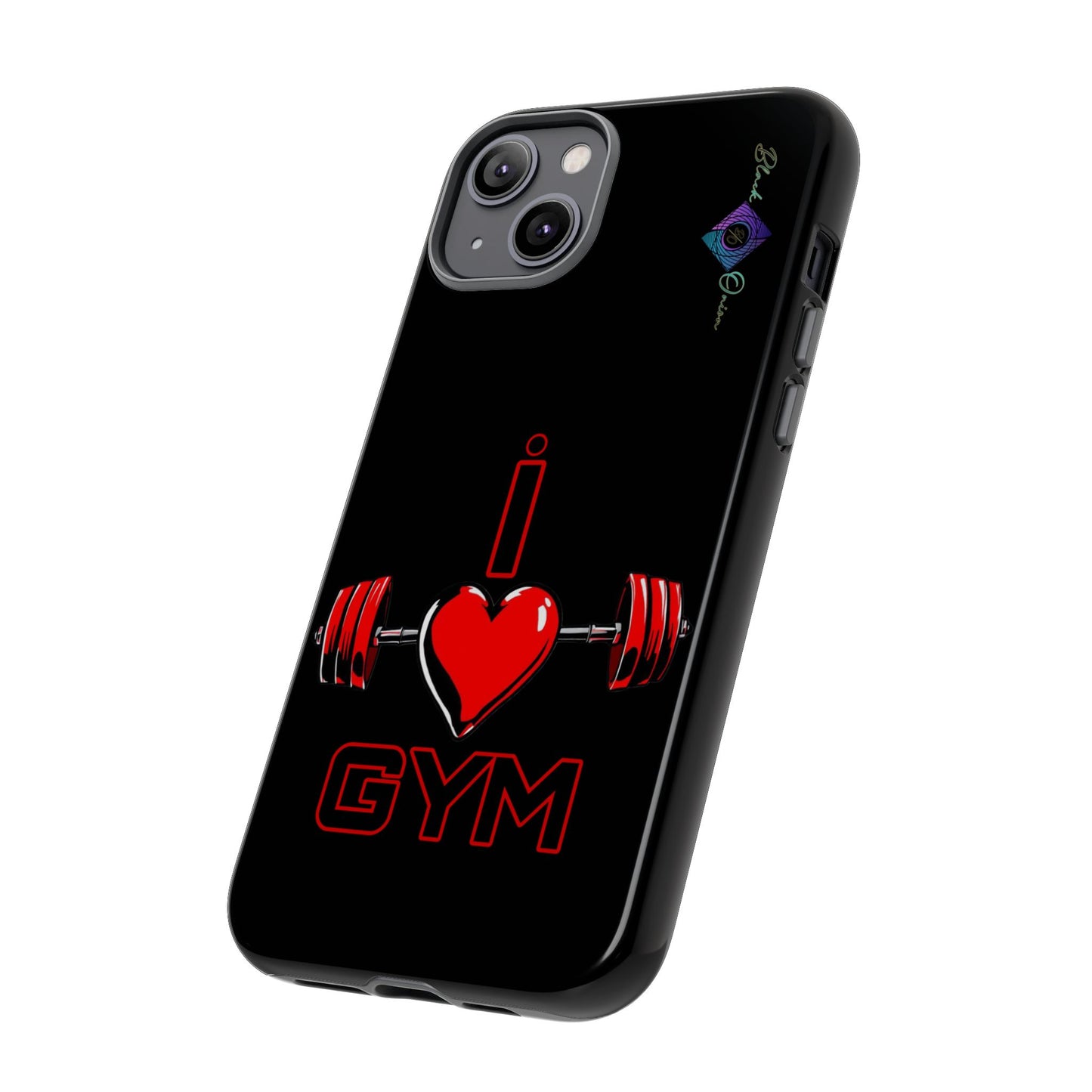 BlackOnion Brand New Phone Case - with Motivational Workout Motif’I Love Gym ‘💪🔥🫵