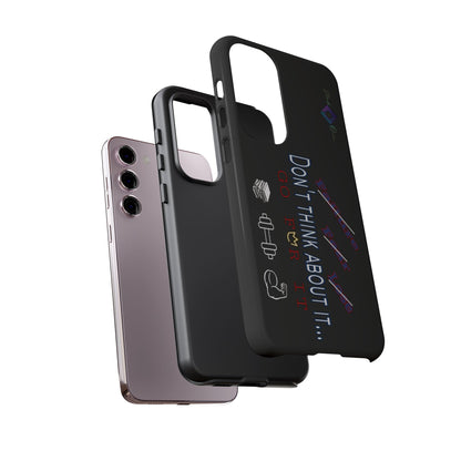 BlackOnion Brand New Phone Case - with Motivational Workout Motif’Don’t think ‘💪🔥🫵