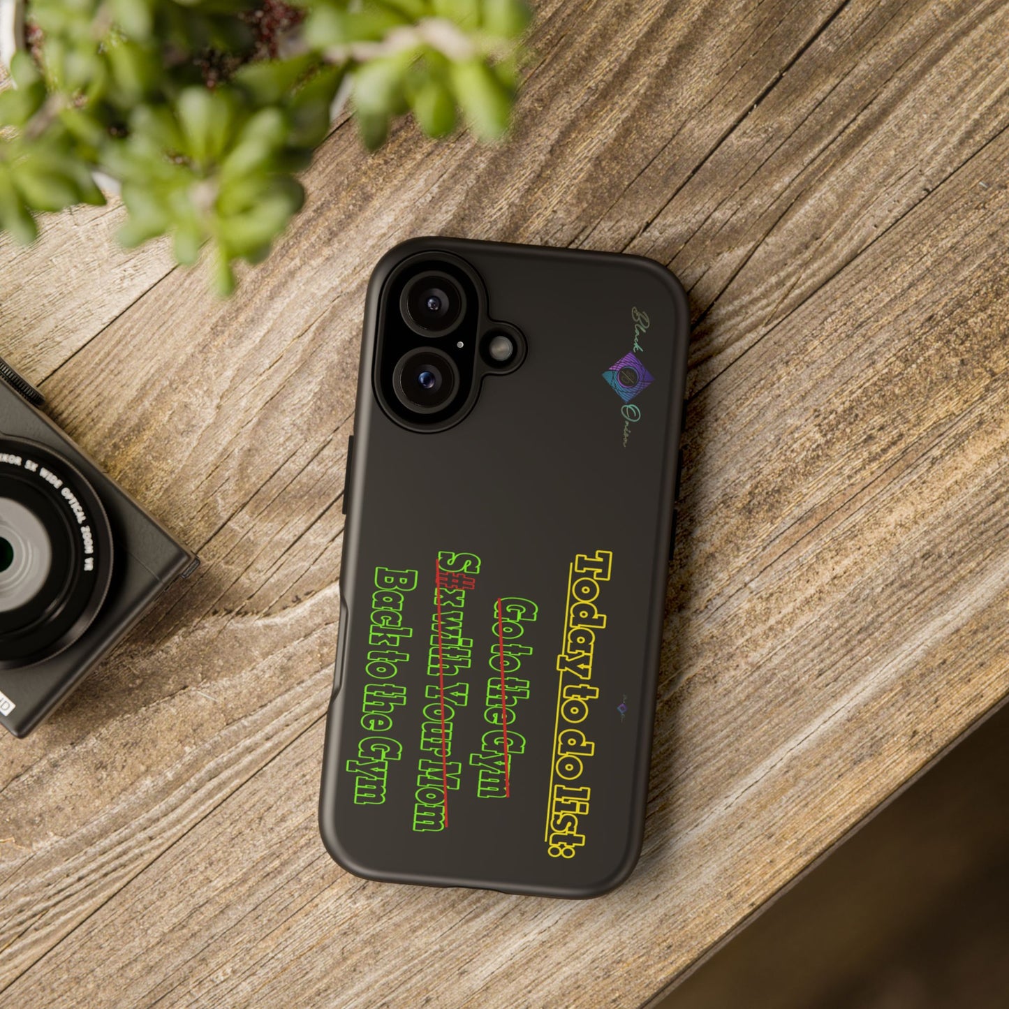 BlackOnion Brand New Phone Case - with Motivational Workout Motif’Today To Do List V2 ‘💪🔥🫵