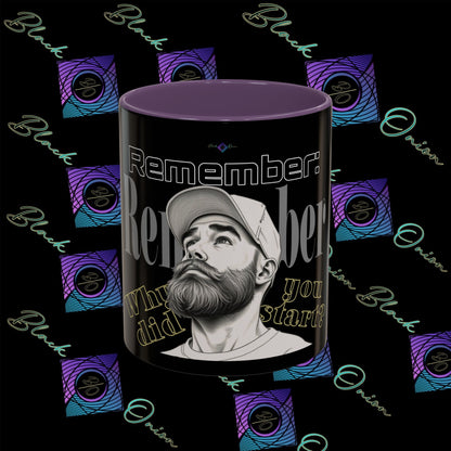 BlackOnion Coffee Mug 2 with Workout Motif ‘Remember V2’🫵🔥💪
