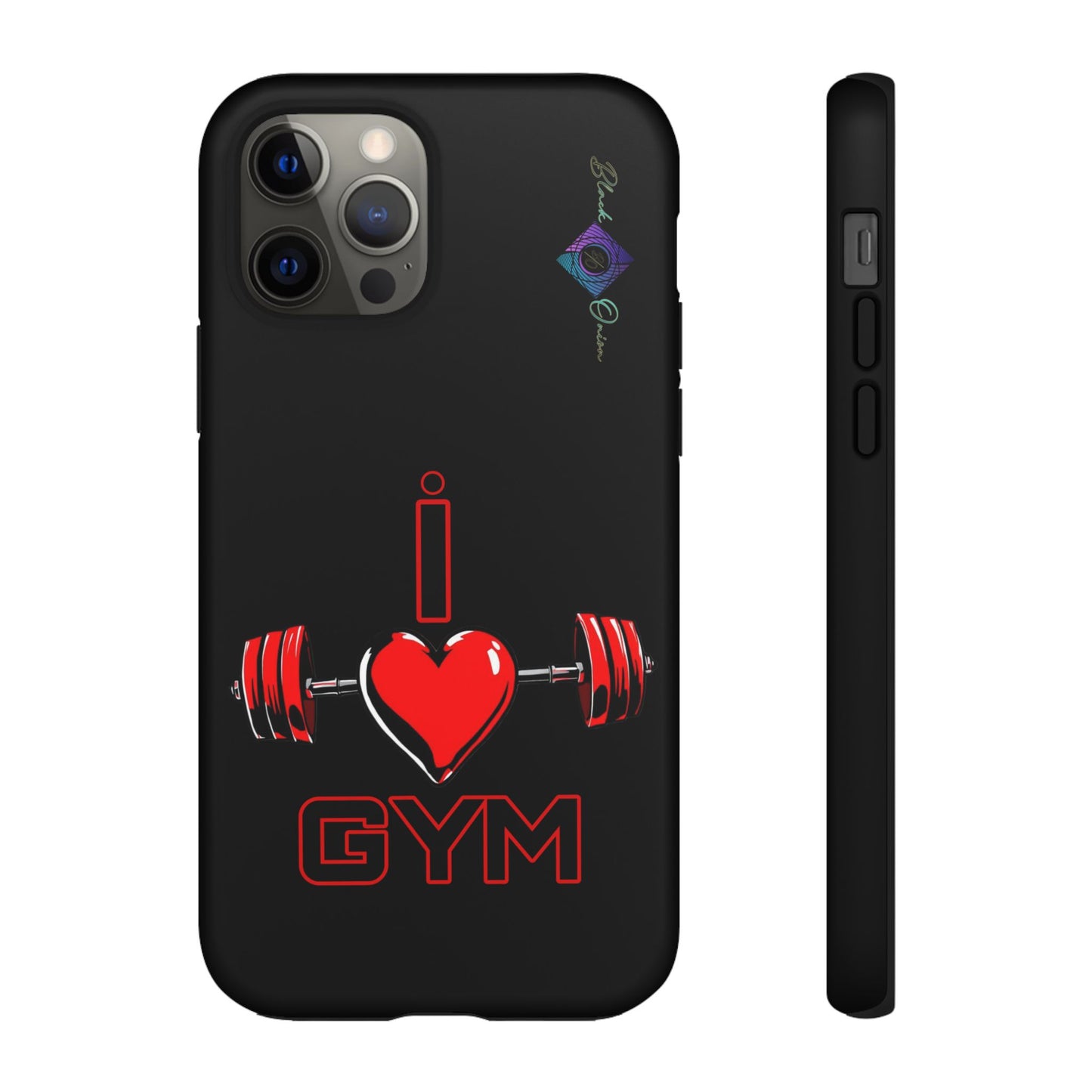 BlackOnion Brand New Phone Case - with Motivational Workout Motif’I Love Gym ‘💪🔥🫵