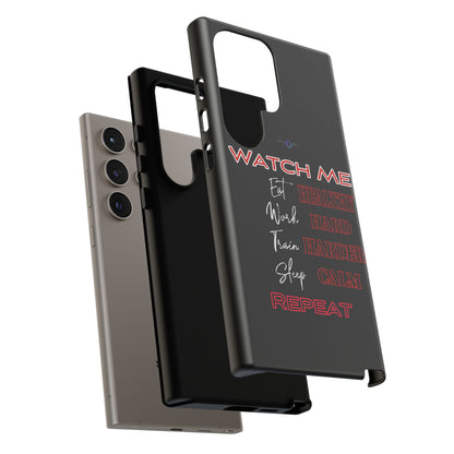 BlackOnion Phone Case -with Motivational Motif  'Watch Me' 💪🔥🫵