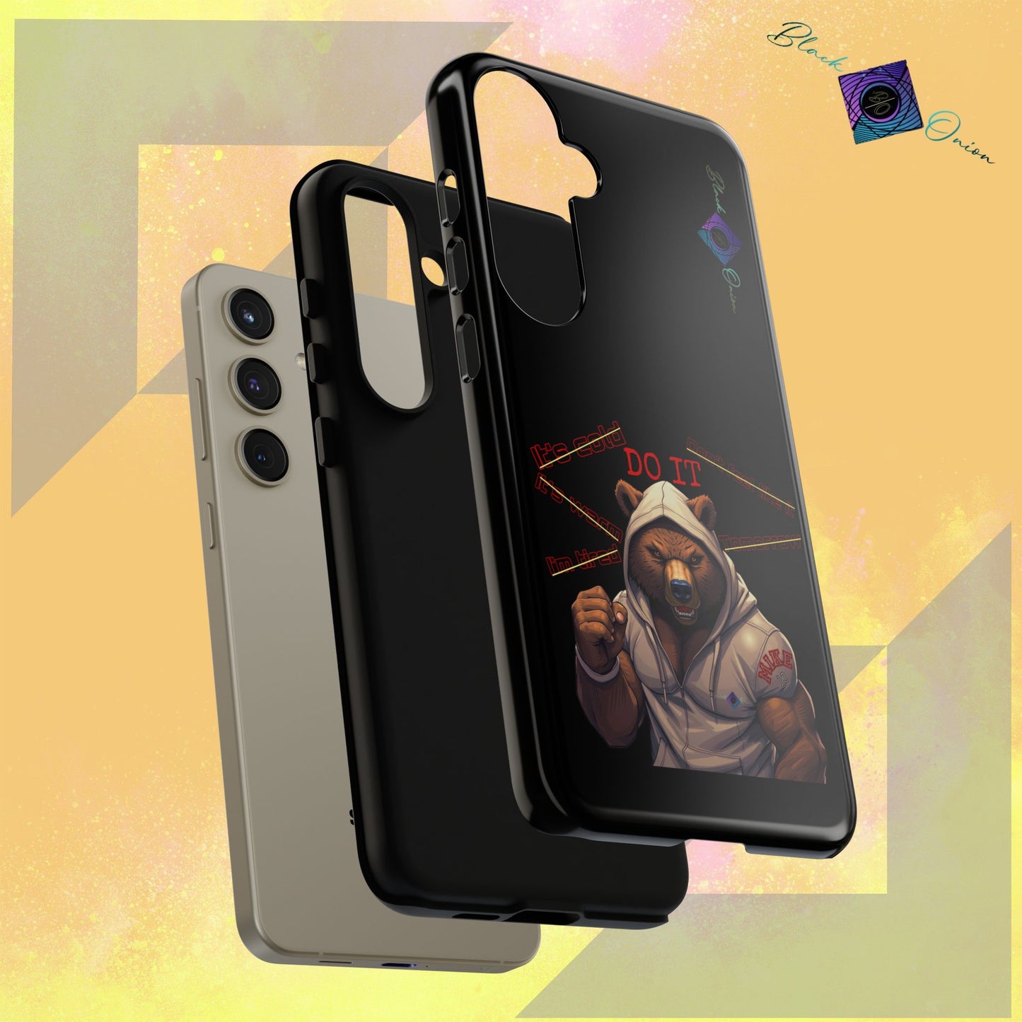 BlackOnion Brand New Phone Case - with Motivational Workout Motif’Do it ‘💪🔥🫵