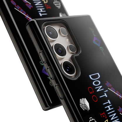 BlackOnion Brand New Phone Case - with Motivational Workout Motif’Don’t think ‘💪🔥🫵