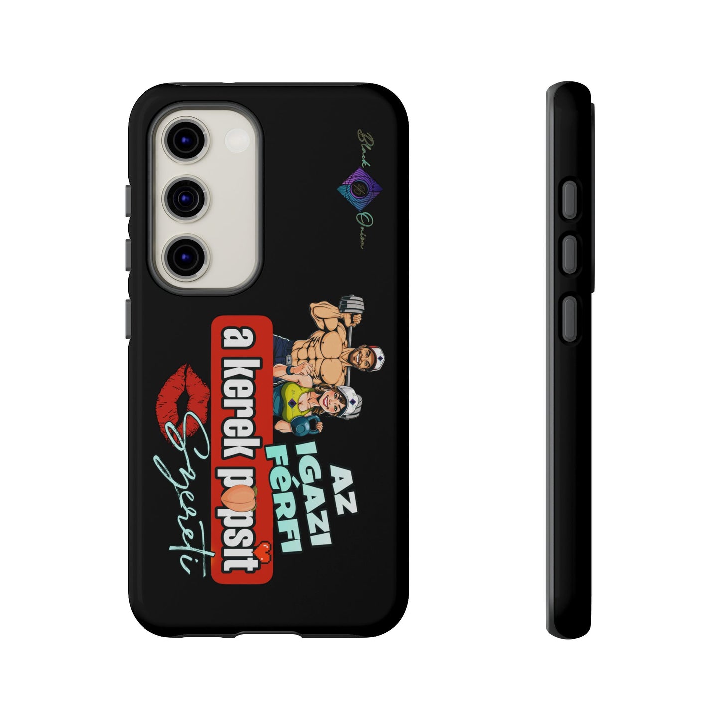 BlackOnion Brand New Phone Case - with Motivational Workout Motif ‘Az igazi férfi ‘💪🔥🫵