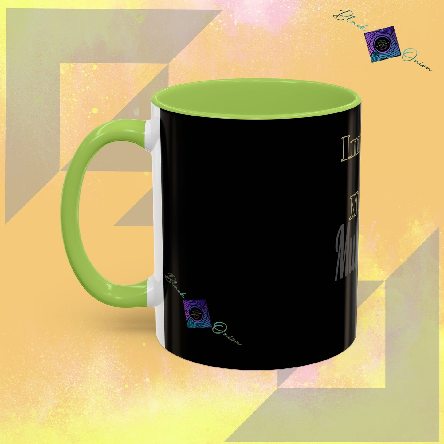 BlackOnion Coffee Mug 2 with Workout Motif ‘Impossible is NothingV2’🫵🔥💪