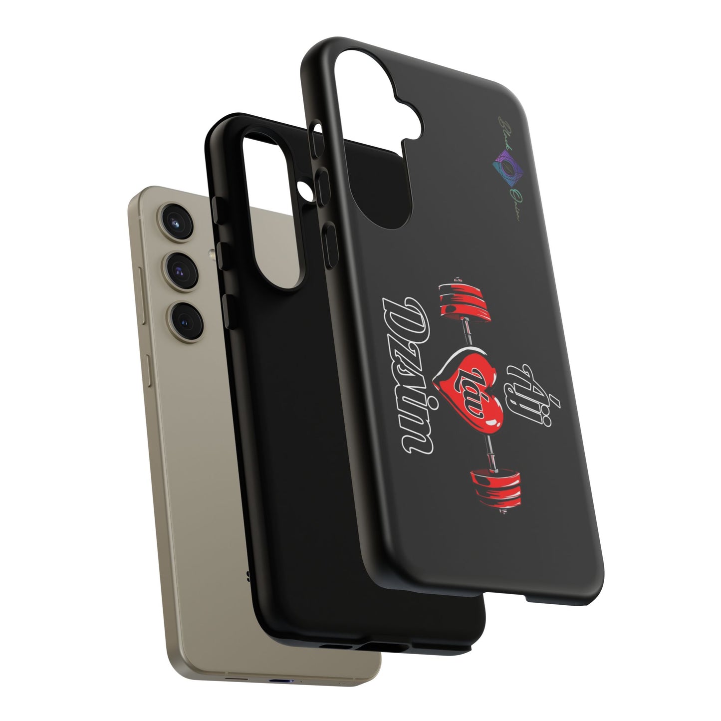 BlackOnion Brand New Phone Case - with Motivational Workout Motif’Ájj Láv Dzsim ‘💪🔥🫵