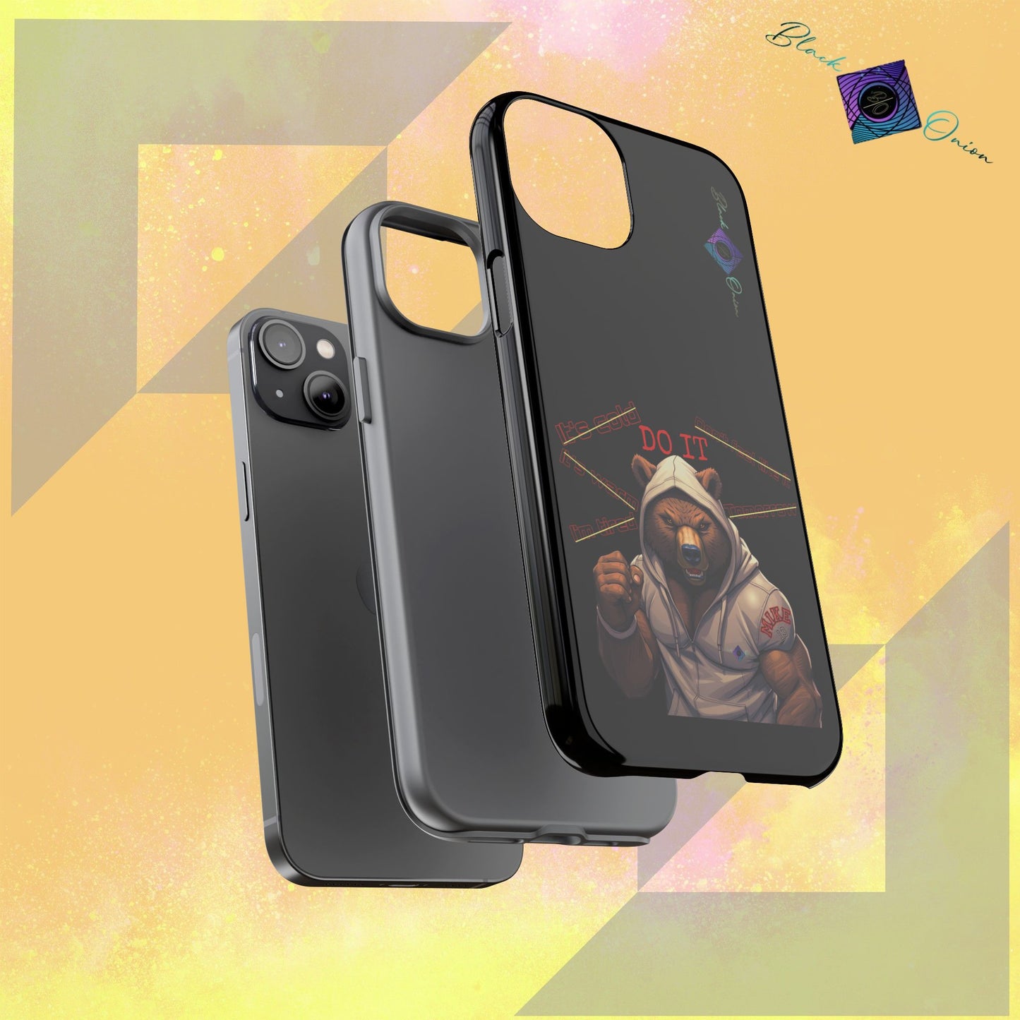 BlackOnion Brand New Phone Case - with Motivational Workout Motif’Do it ‘💪🔥🫵