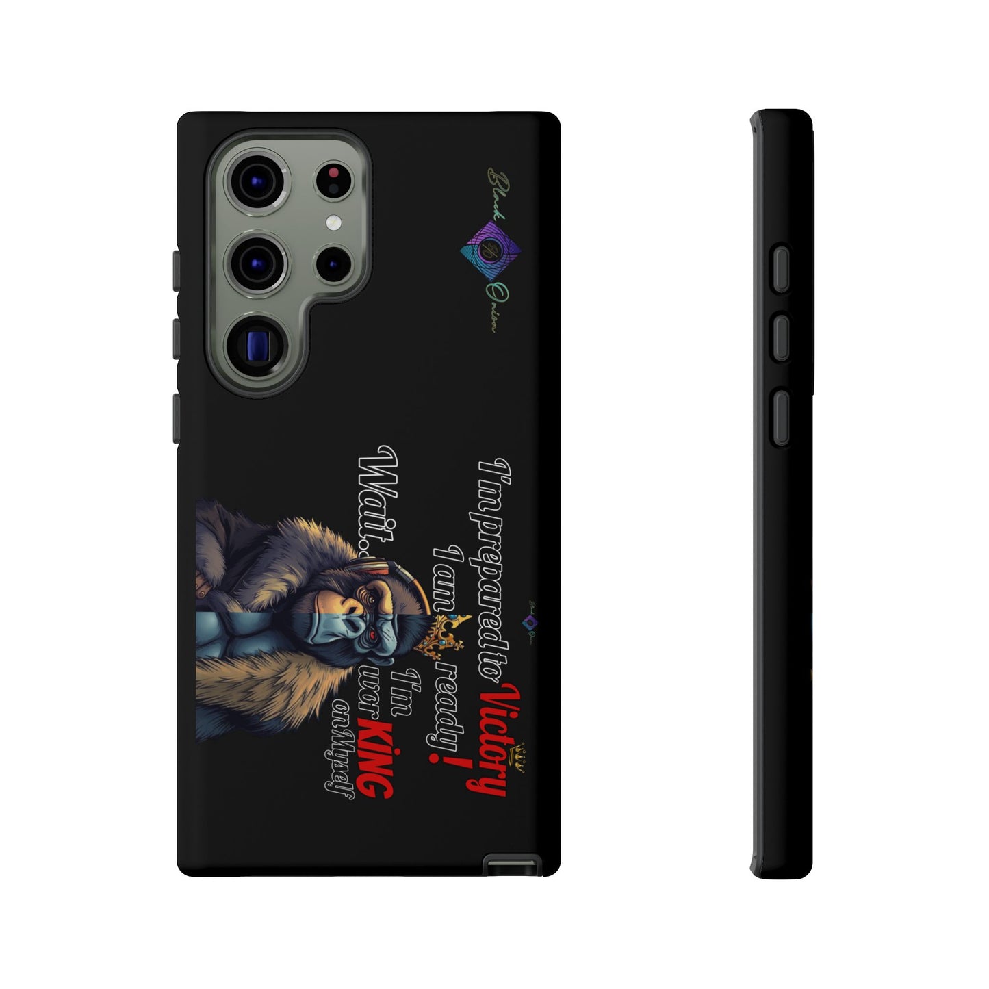 BlackOnion Brand New Phone Case - with Motivational Workout Motif’Victory 👑‘💪🔥🫵