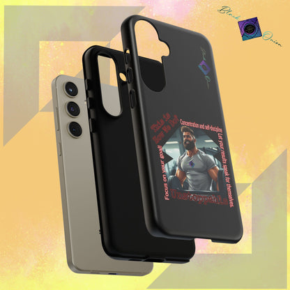 BlackOnion Brand New Phone Case - with Motivational Workout Motif’Unstoppable ‘💪🔥🫵