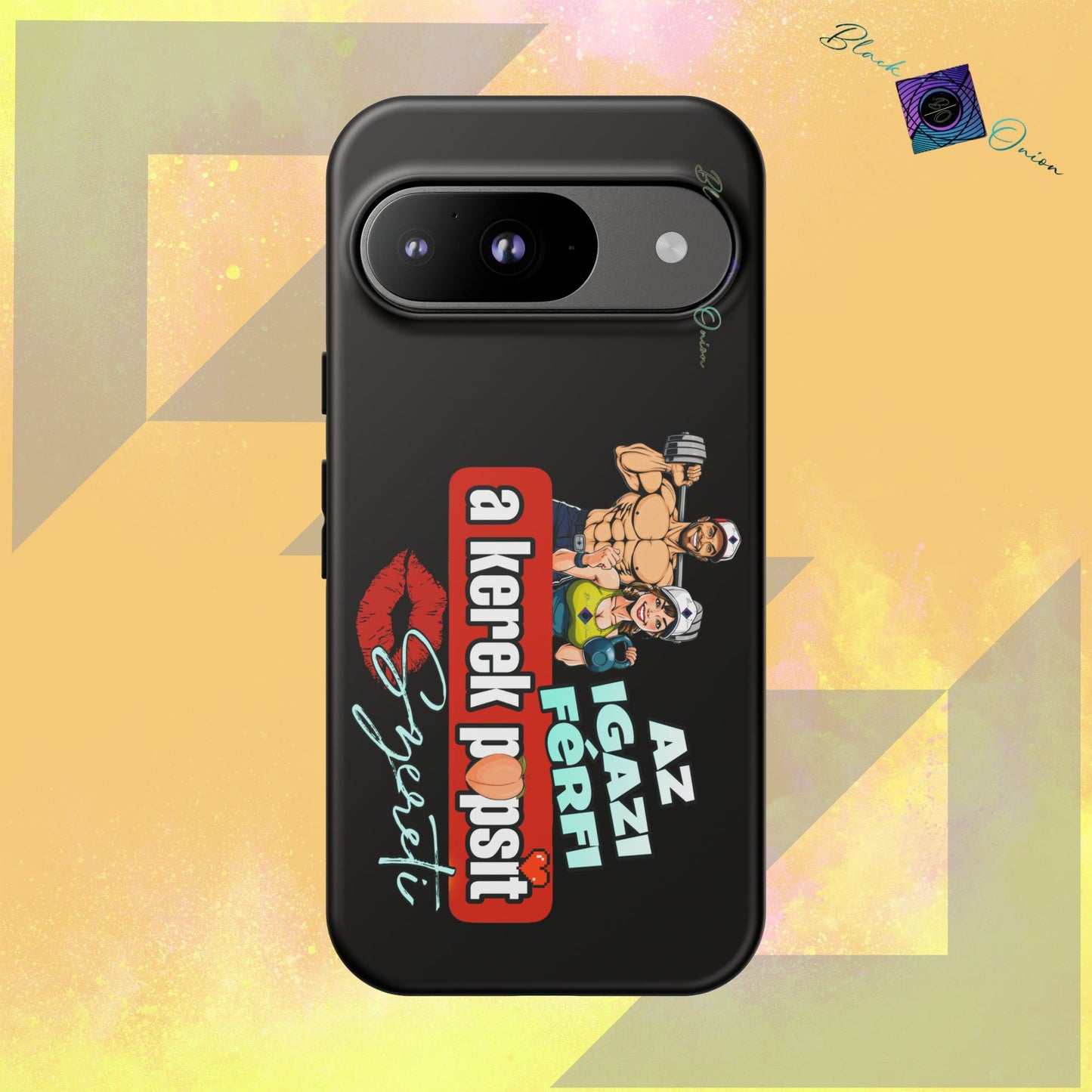 BlackOnion Brand New Phone Case - with Motivational Workout Motif ‘Az igazi férfi ‘💪🔥🫵
