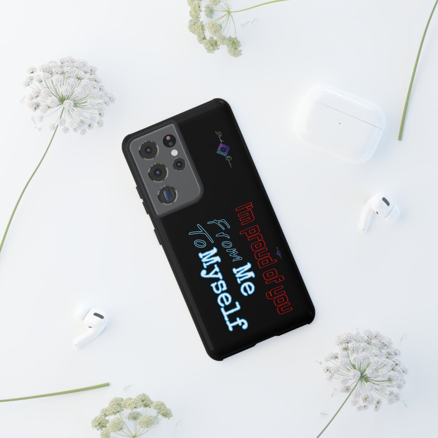 BlackOnion Brand New Phone Case - with Motivational Workout Motif’I’m proud of you ‘💪🔥🫵