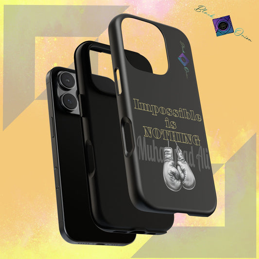 BlackOnion Brand New Phone Case - with Motivational Workout Motif ’Impossible ‘💪🔥🫵