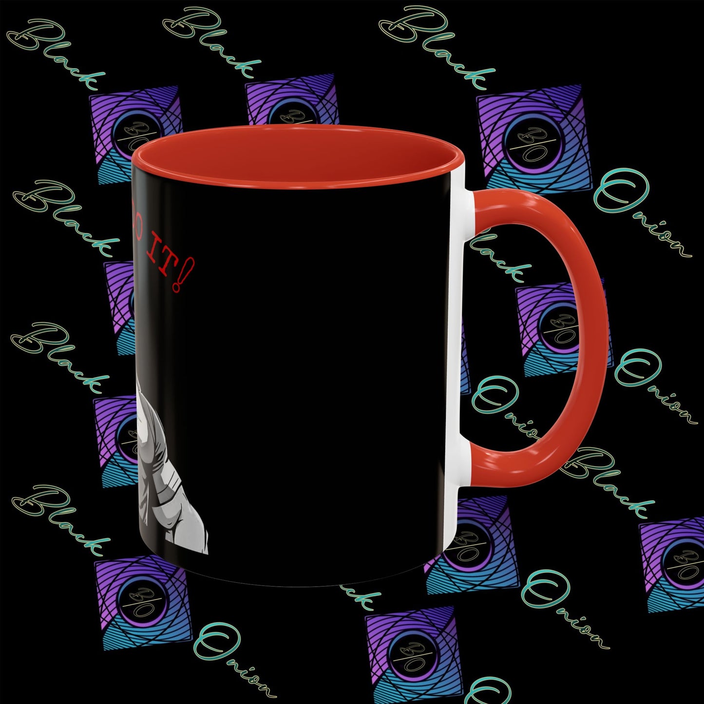 BlackOnion Coffee Mug 2 with Workout Motif ‘I Can Do It V2’🫵🔥💪