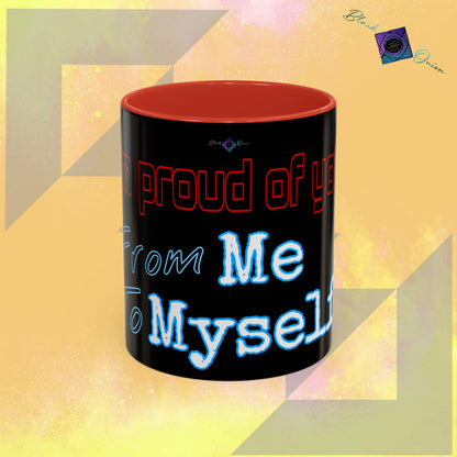 BlackOnion Coffee Mug 2 with Workout Motif ‘ I’m proud of you’🫵🔥💪