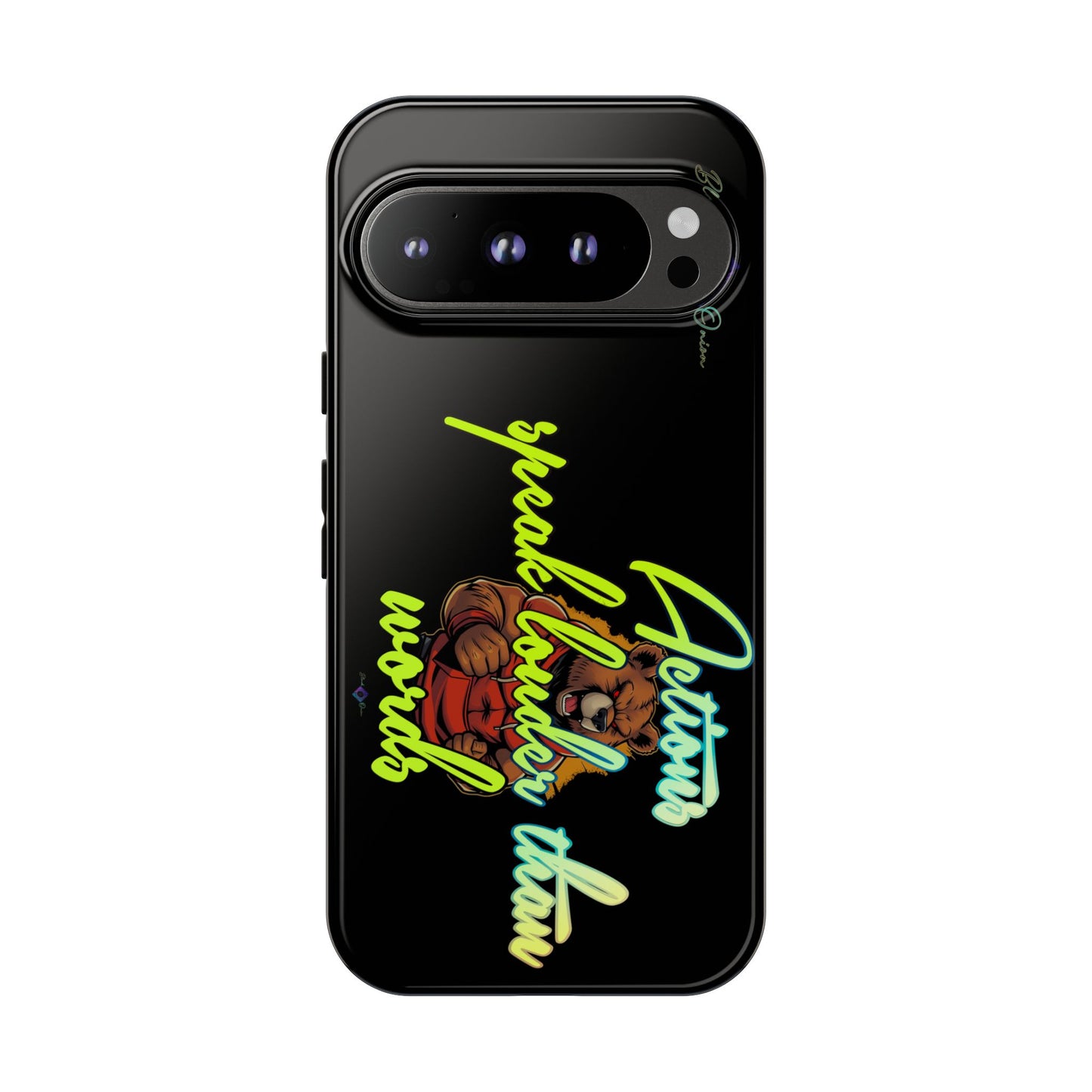 BlackOnion Brand New Phone Case - with Motivational Workout Motif ‘Actions speak lauder ‘💪🔥🫵