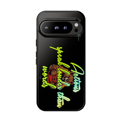 BlackOnion Brand New Phone Case - with Motivational Workout Motif ‘Actions speak lauder ‘💪🔥🫵