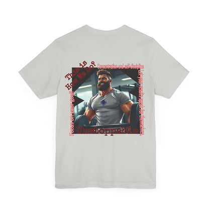 BlackOnion T-shirt with Workout Motif “Unstoppable “💪🔥🫵