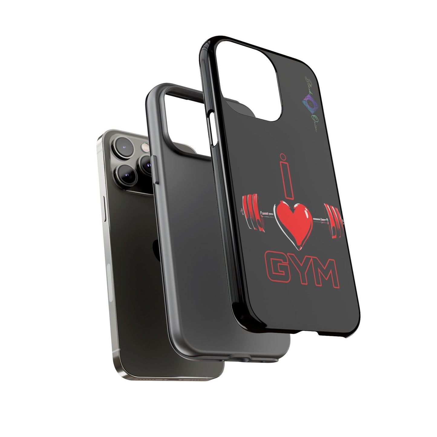 BlackOnion Brand New Phone Case - with Motivational Workout Motif’I Love Gym ‘💪🔥🫵