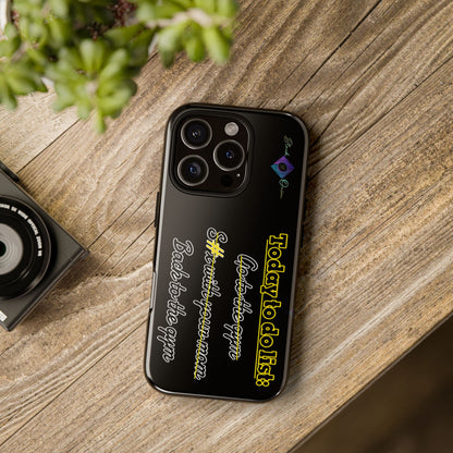 BlackOnion Brand New Phone Case - with Motivational Workout Motif’Today to do list ‘💪🔥🫵