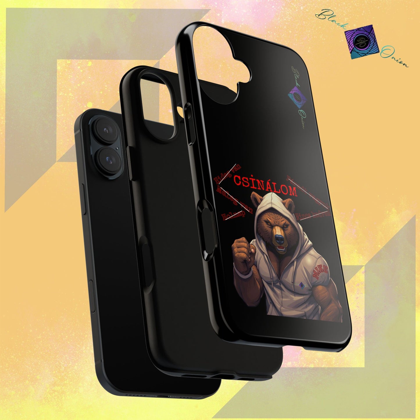 BlackOnion Brand New Phone Case - with Motivational Workout Motif ‘Csinálom ‘💪🔥🫵