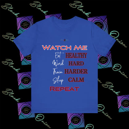 BlackOnion "Watch Me" T-Shirt with Workout Motif V3  💪🔥