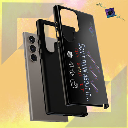 BlackOnion Brand New Phone Case - with Motivational Workout Motif’Don’t think ‘💪🔥🫵