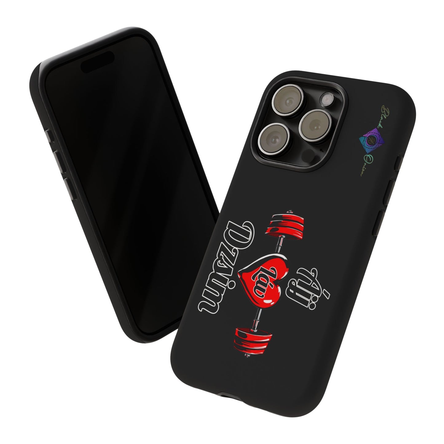 BlackOnion Brand New Phone Case - with Motivational Workout Motif’Ájj Láv Dzsim ‘💪🔥🫵