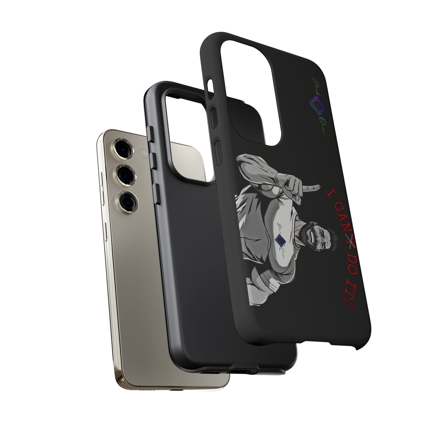 BlackOnion Brand New Phone Case - with Motivational Workout Motif’I Can Do It ‘💪🔥🫵