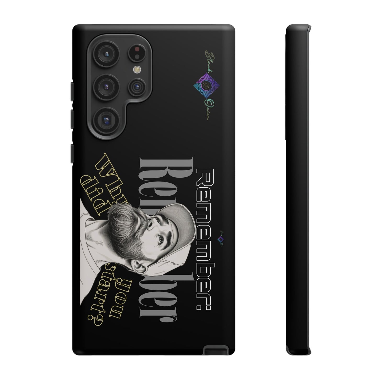 BlackOnion Brand New Phone Case - with Motivational Workout Motif’Remember ‘💪🔥🫵