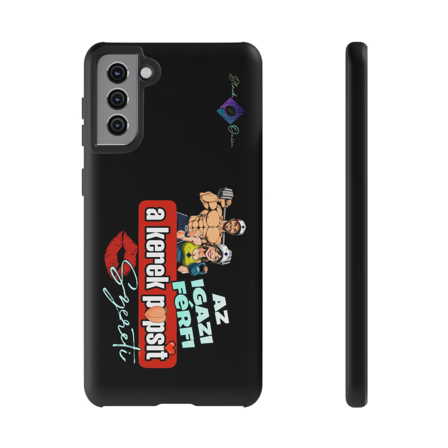 BlackOnion Brand New Phone Case - with Motivational Workout Motif ‘Az igazi férfi ‘💪🔥🫵