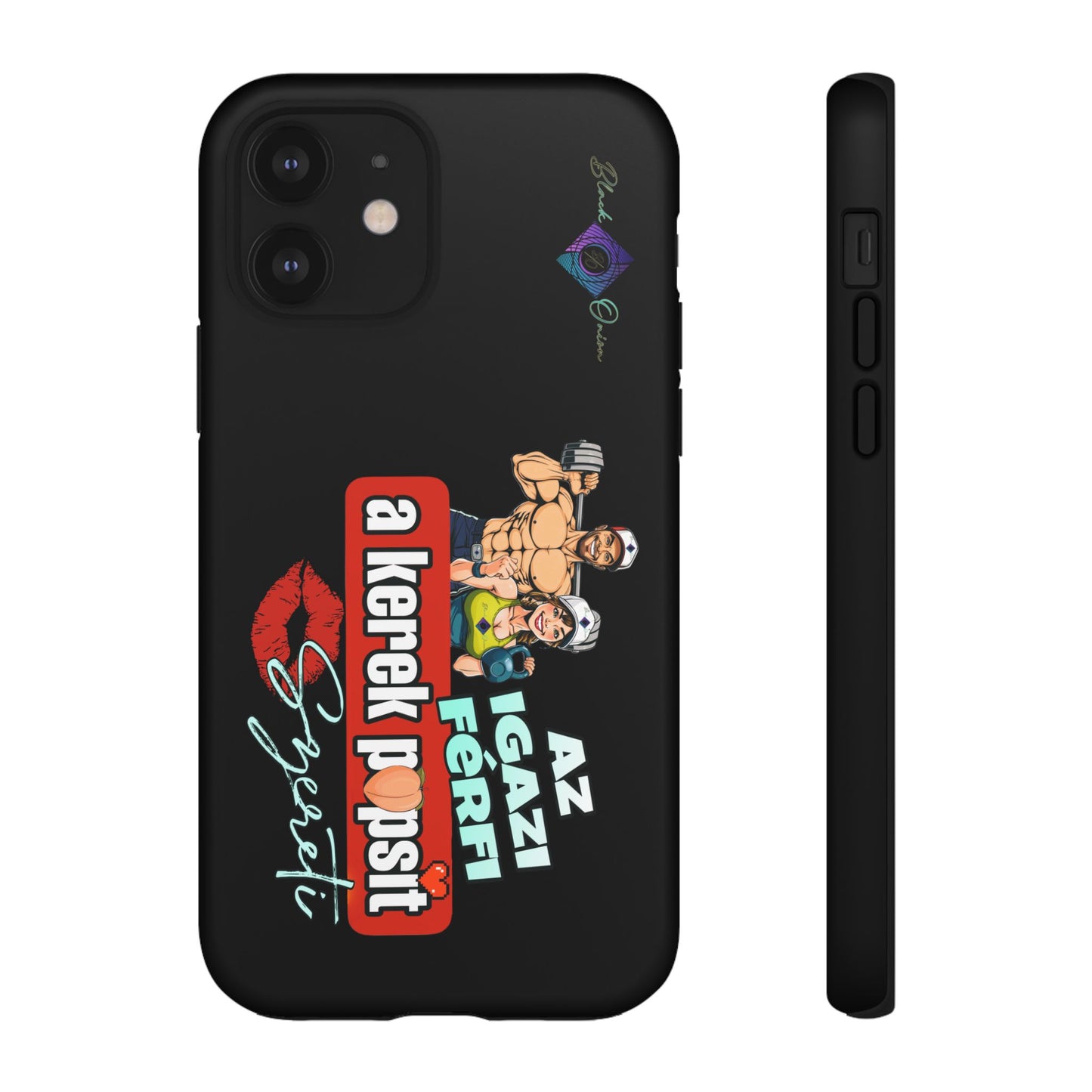 BlackOnion Brand New Phone Case - with Motivational Workout Motif ‘Az igazi férfi ‘💪🔥🫵
