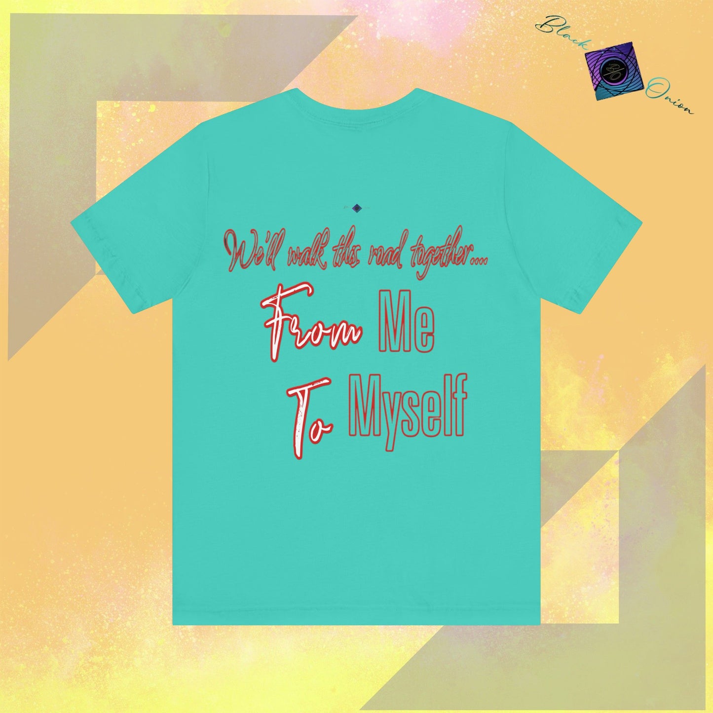BlackOnion T-Shirt with Workout Motif 'From Me ,To Myself ‘V3💪🔥🫵