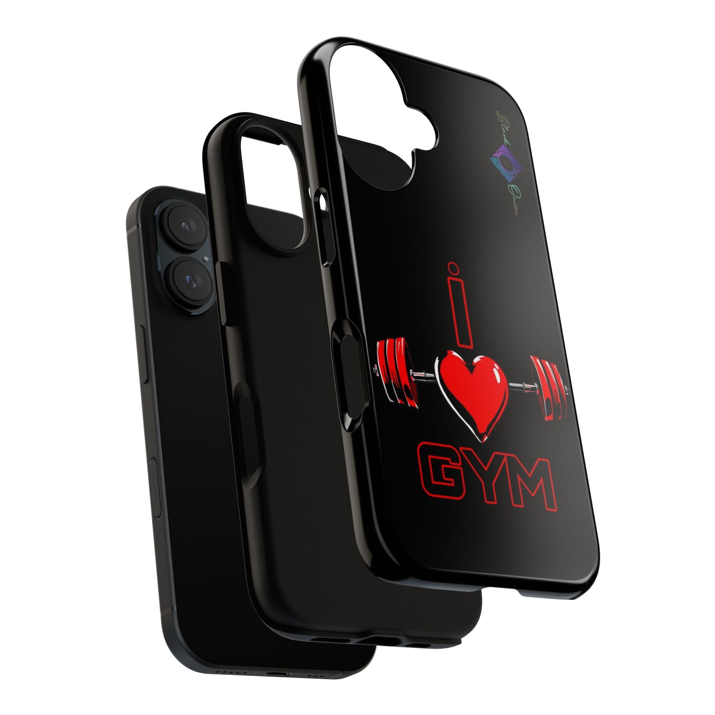 BlackOnion Brand New Phone Case - with Motivational Workout Motif’I Love Gym ‘💪🔥🫵