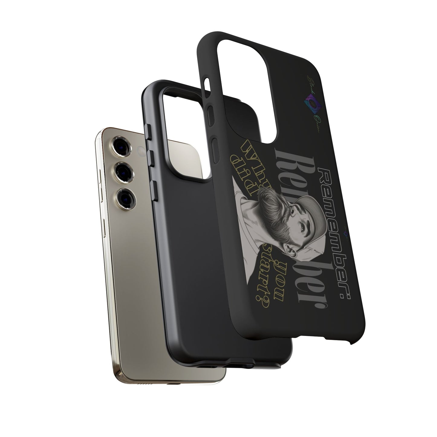 BlackOnion Brand New Phone Case - with Motivational Workout Motif’Remember ‘💪🔥🫵