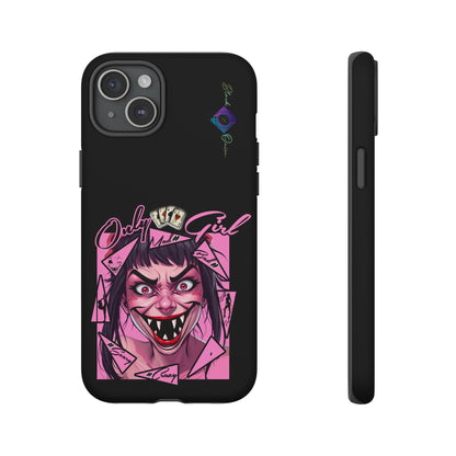 BlackOnion Brand New Phone Case - with Motivational Workout Motif’ Mad Girl💋🌸 ‘🔥🫵