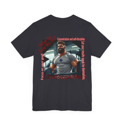 BlackOnion T-Shirt with Workout Motif “Unstoppable “💪🔥🫵
