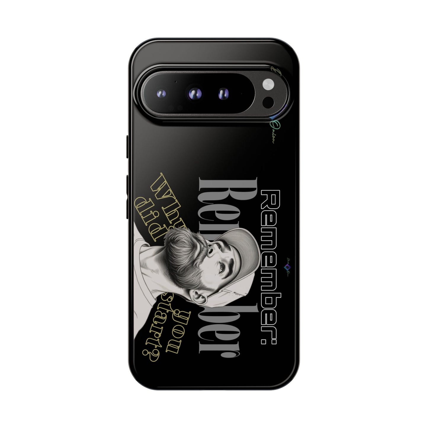 BlackOnion Brand New Phone Case - with Motivational Workout Motif’Remember ‘💪🔥🫵
