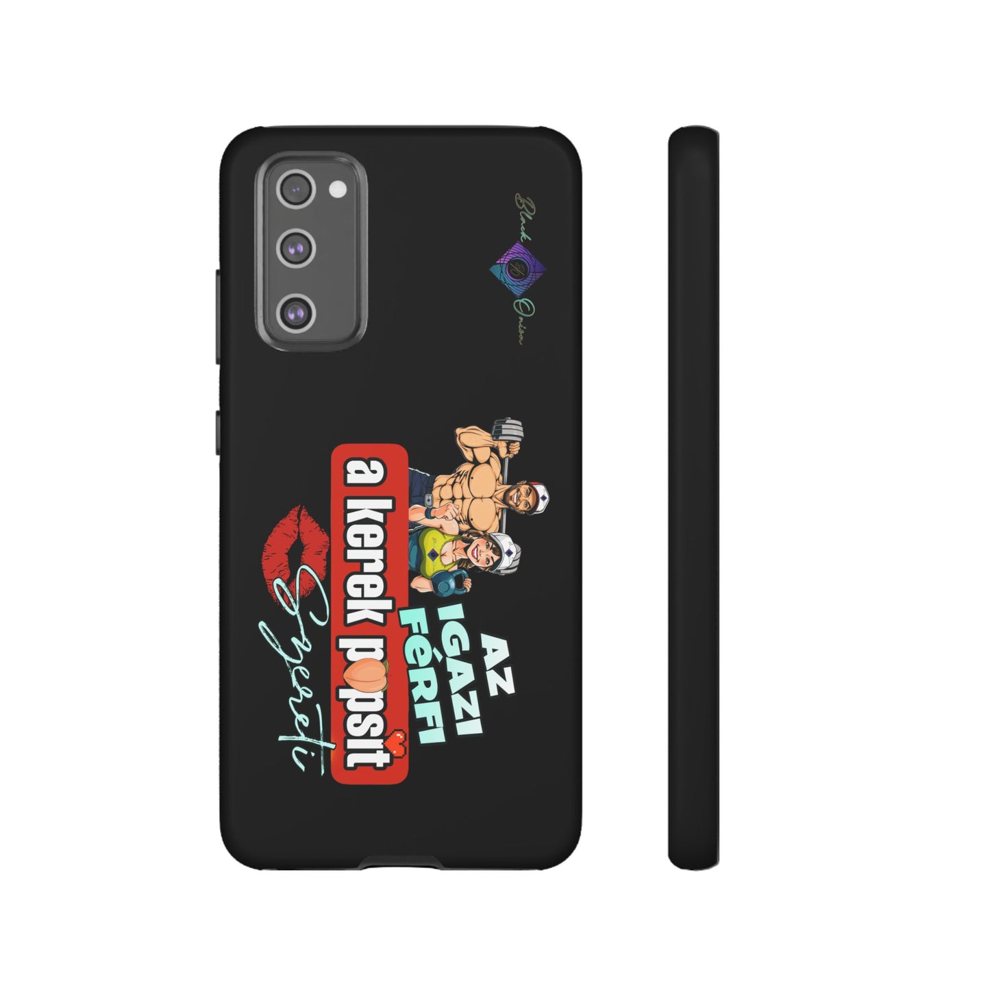 BlackOnion Brand New Phone Case - with Motivational Workout Motif ‘Az igazi férfi ‘💪🔥🫵