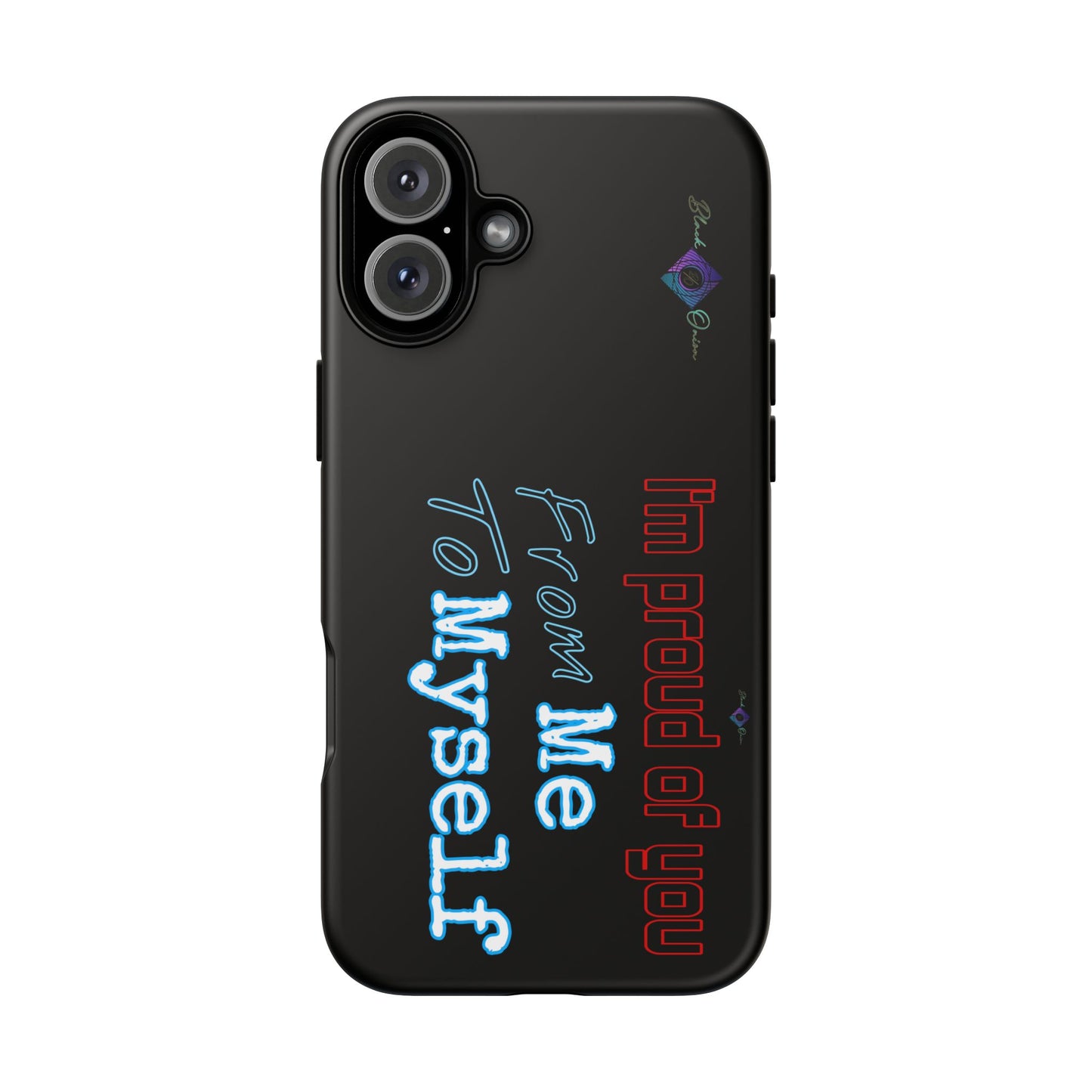 BlackOnion Brand New Phone Case - with Motivational Workout Motif’I’m proud of you ‘💪🔥🫵