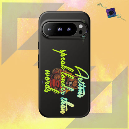 BlackOnion Brand New Phone Case - with Motivational Workout Motif ‘Actions speak lauder ‘💪🔥🫵