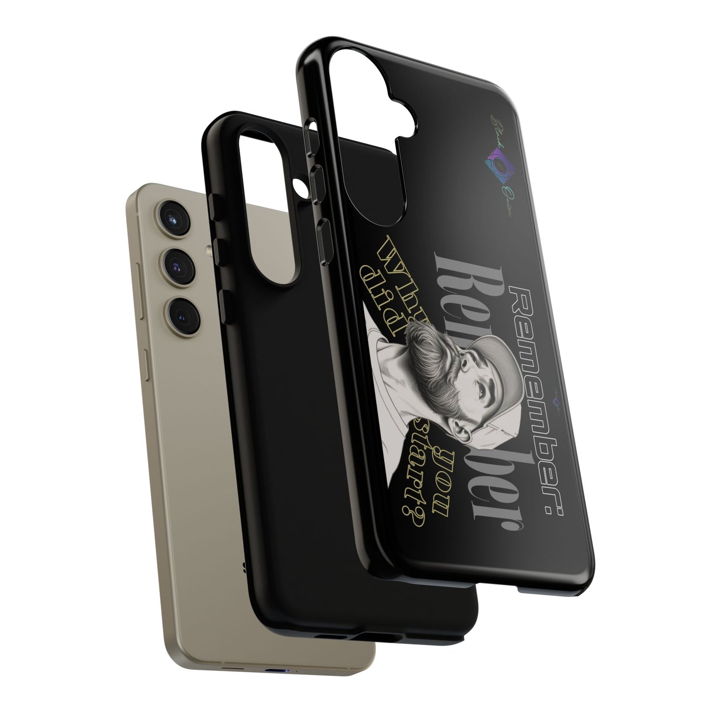 BlackOnion Brand New Phone Case - with Motivational Workout Motif’Remember ‘💪🔥🫵