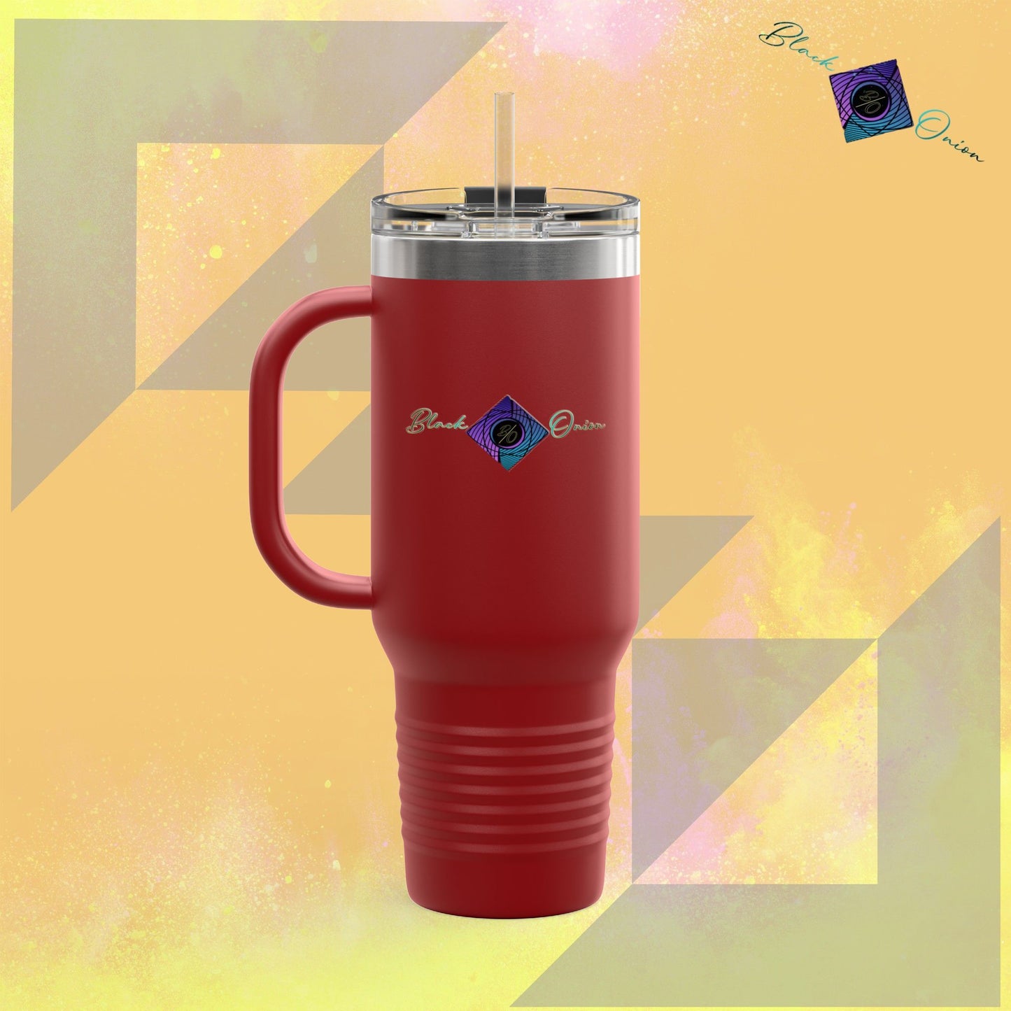 BlackOnion Travel Mug - 40oz with Straw