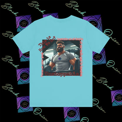 BlackOnion T-shirt with Workout Motif “Unstoppable “💪🔥🫵