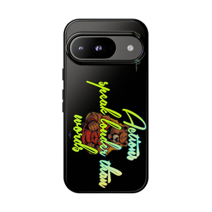 BlackOnion Brand New Phone Case - with Motivational Workout Motif ‘Actions speak lauder ‘💪🔥🫵