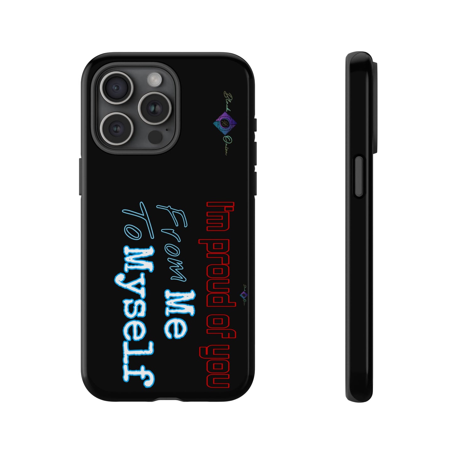 BlackOnion Brand New Phone Case - with Motivational Workout Motif’I’m proud of you ‘💪🔥🫵