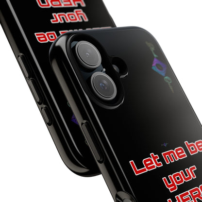 BlackOnion Brand New Phone Case - with Motivational Workout Motif’Let me be your Hero ‘💪🔥🫵