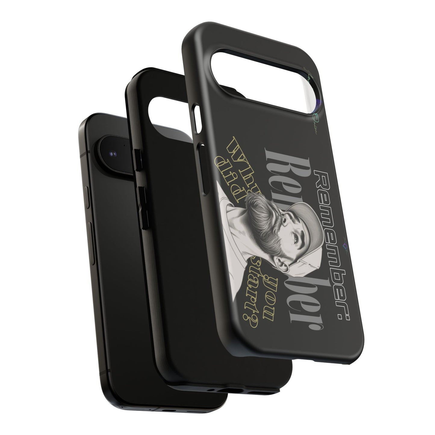 BlackOnion Brand New Phone Case - with Motivational Workout Motif’Remember ‘💪🔥🫵